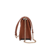 QUILTED BEE BAG- BROWN