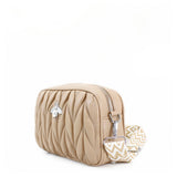 QUILTED PEARL BEE BAG- BEIGE