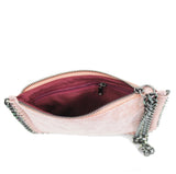 WRIST CHAIN CLUTCH BAG- PINK