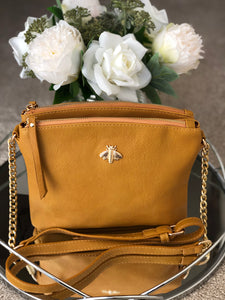 BEE CROSSBODY BAG- MUSTARD