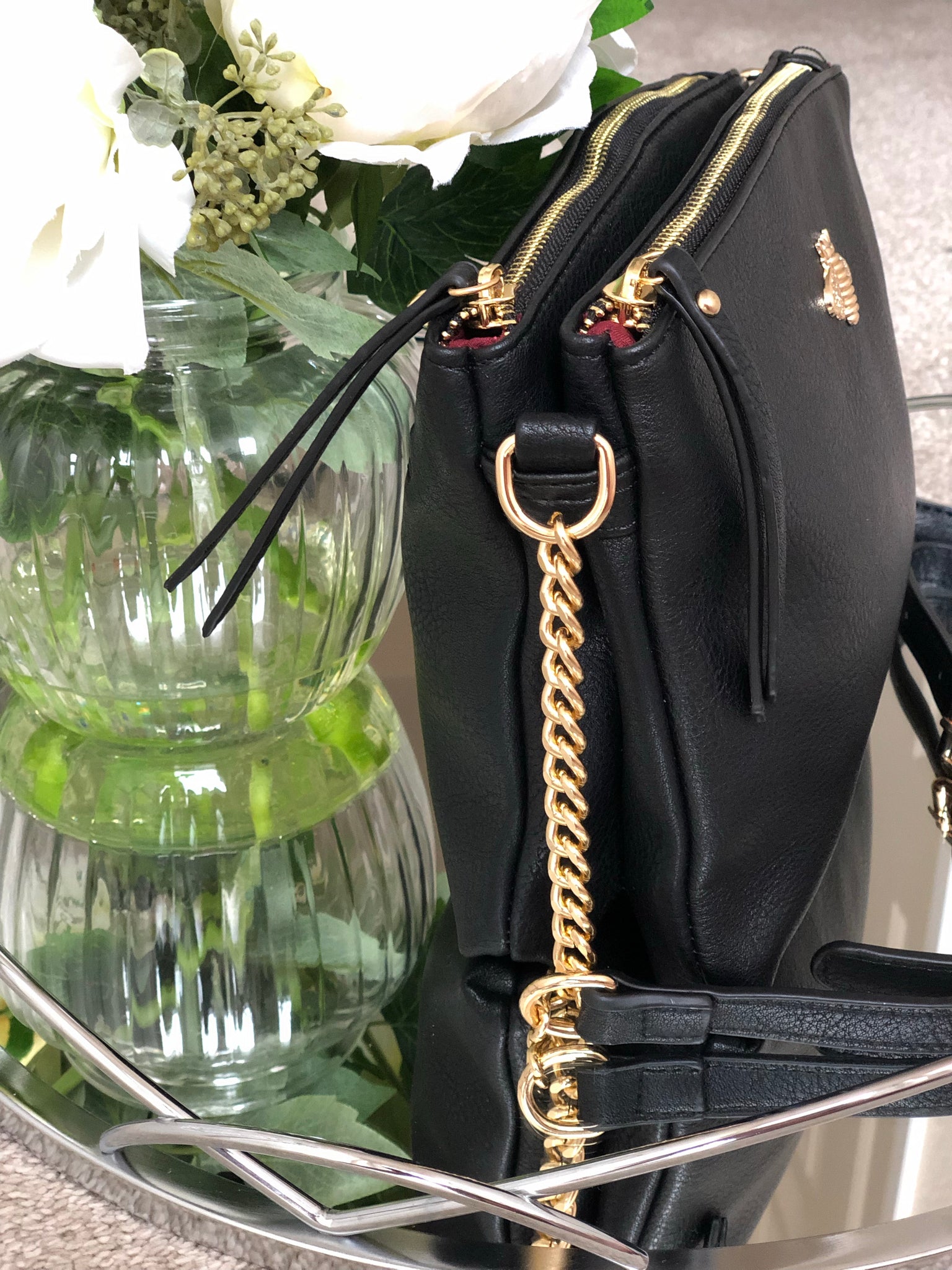 2 in 1 Bumble Bee Black Crossbody Bag – Shamiya's Fashion